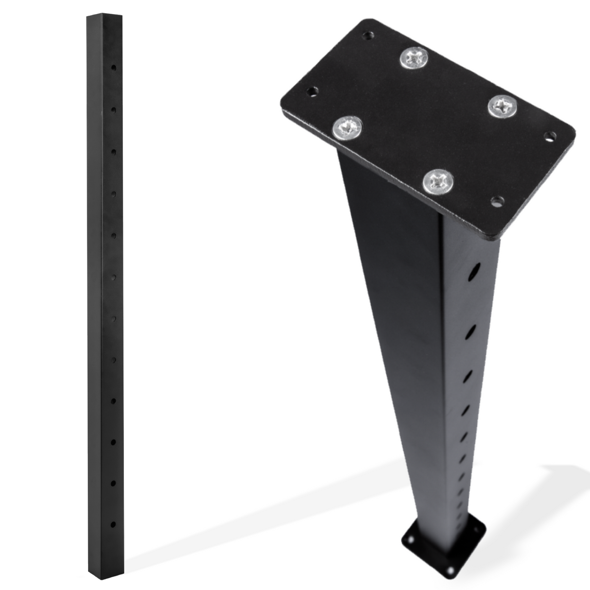 Line Aluminum Post Black with Line Holes