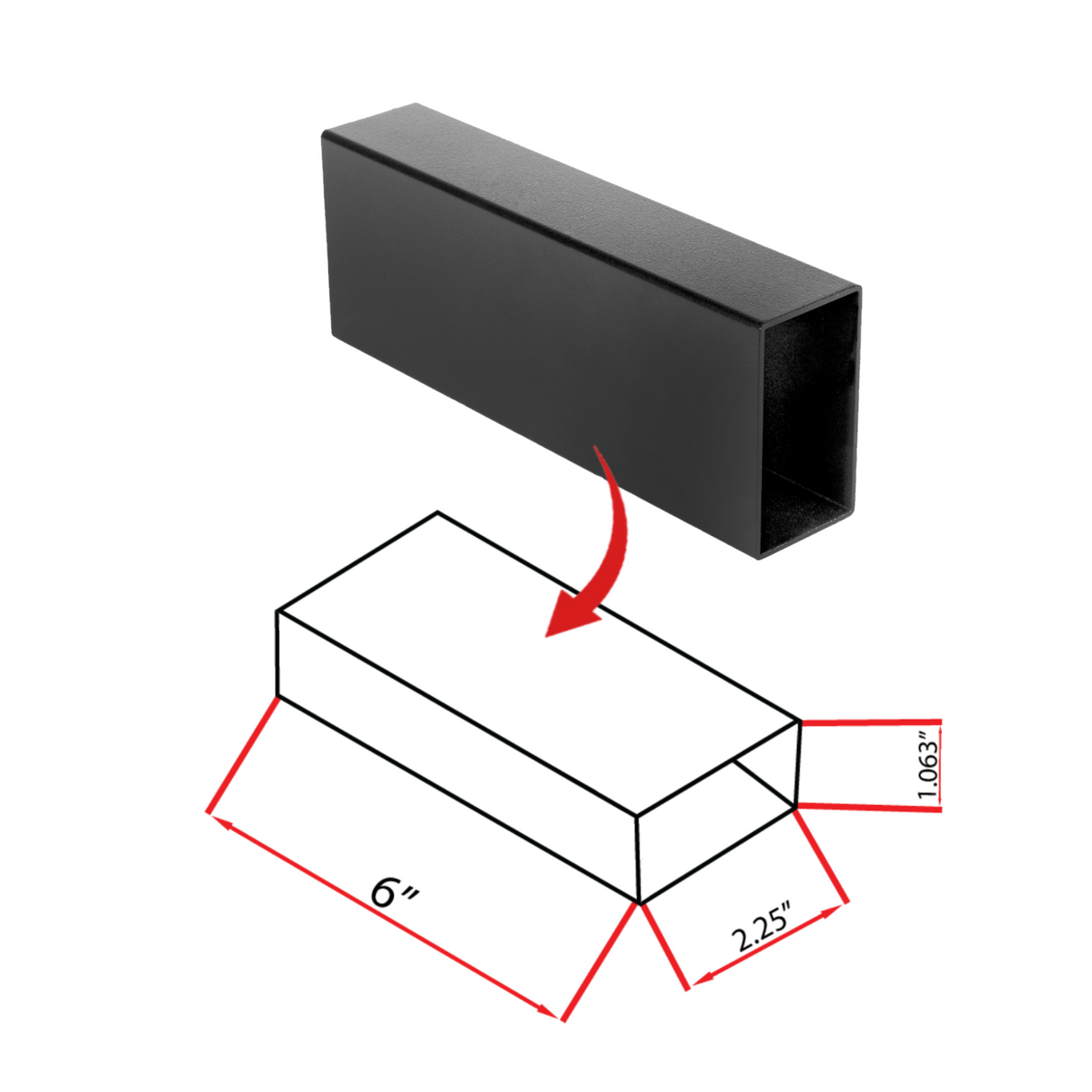 Handrail Extension Connector (tube)