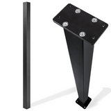 Blank Aluminum Post Black without holes