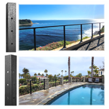 Blank Aluminum Post Black without holes